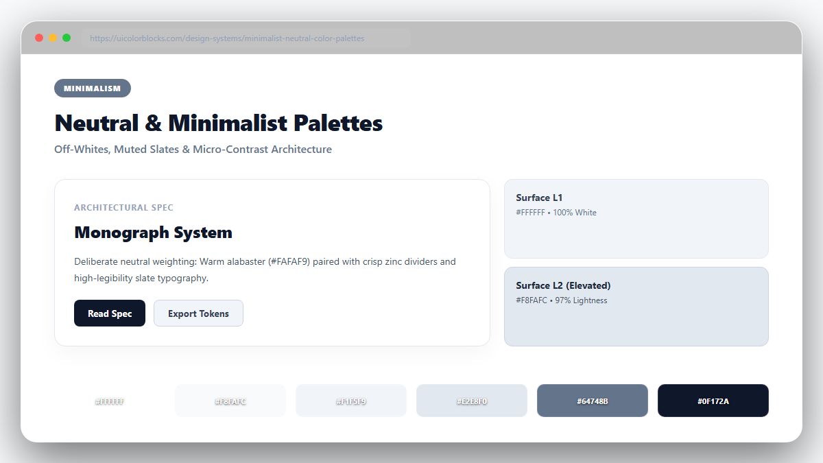 Neutral & Minimalist Palettes: Whites, Off-Whites & Muted Grays
