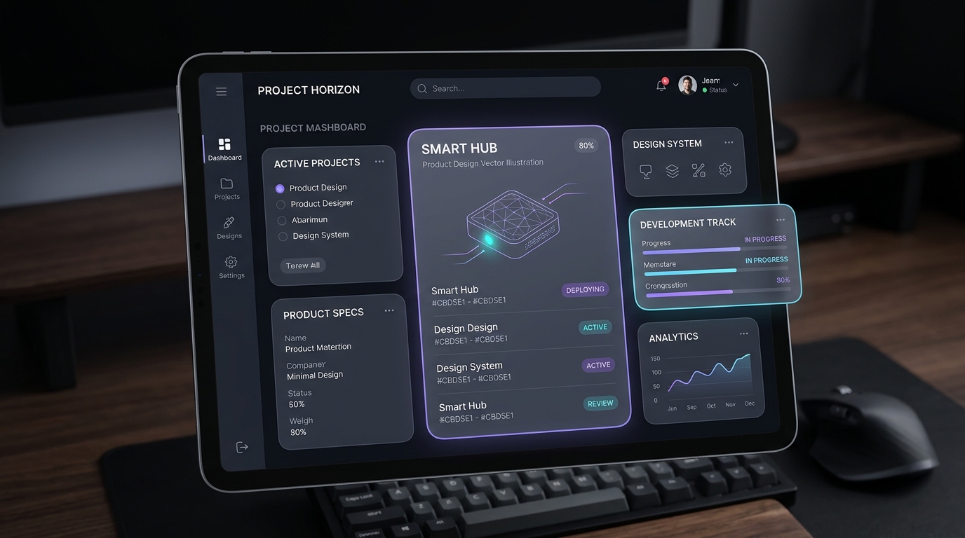 Dark mode color elevation, depth layering, and optical comfort principles